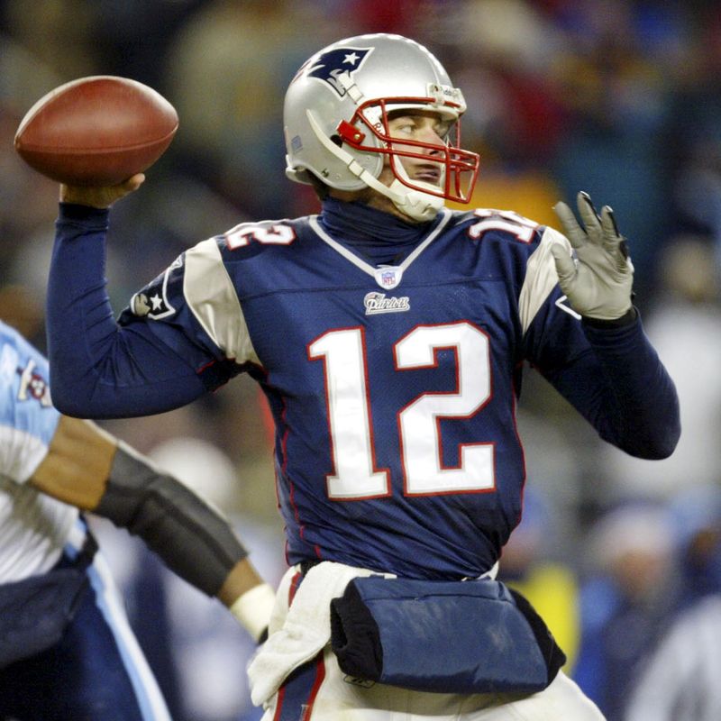 New England Patriots quarterback Tom Brady throws pass