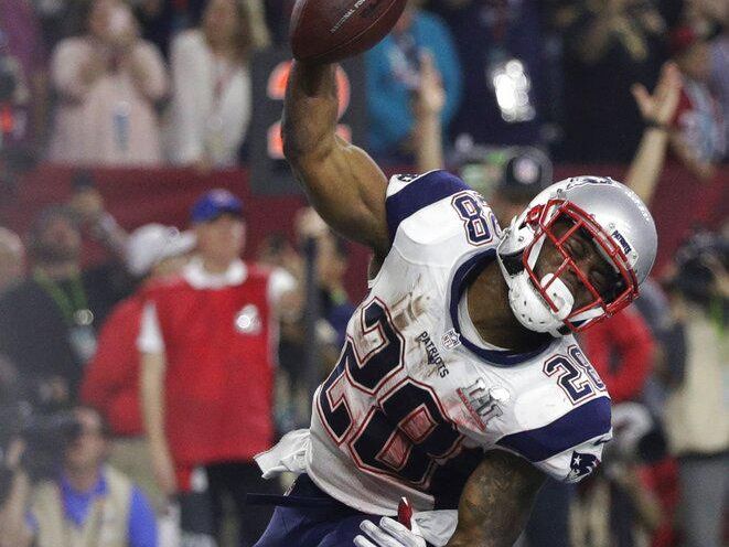 New England Patriots running back James White
