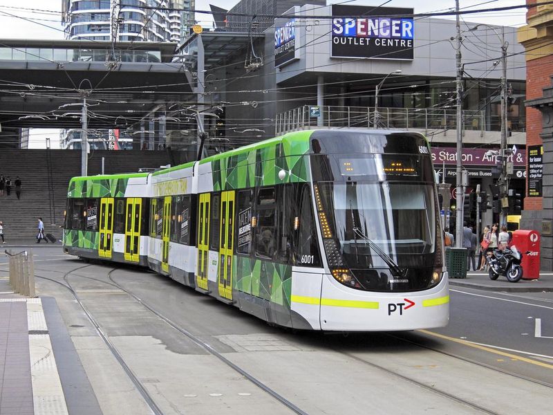New Melbourne E-class tram on Route 96