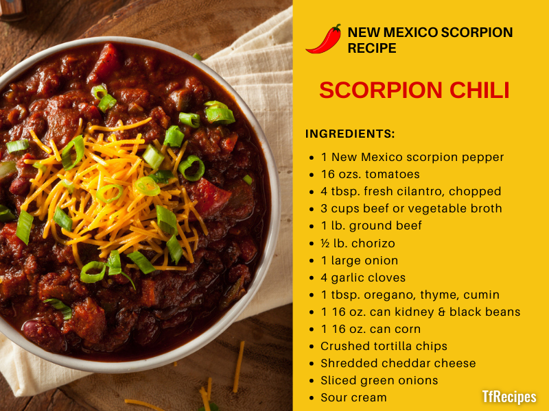 New Mexico scorpion chili recipe