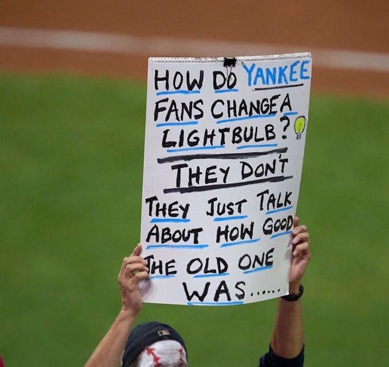 New York Yankees trolling at Fenway Park