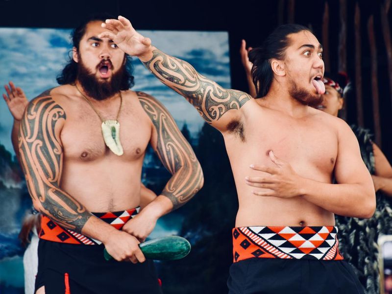 New Zealand Maori haka dance