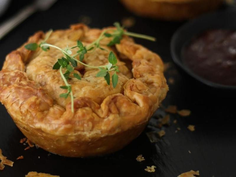 New Zealand mince and cheese pie