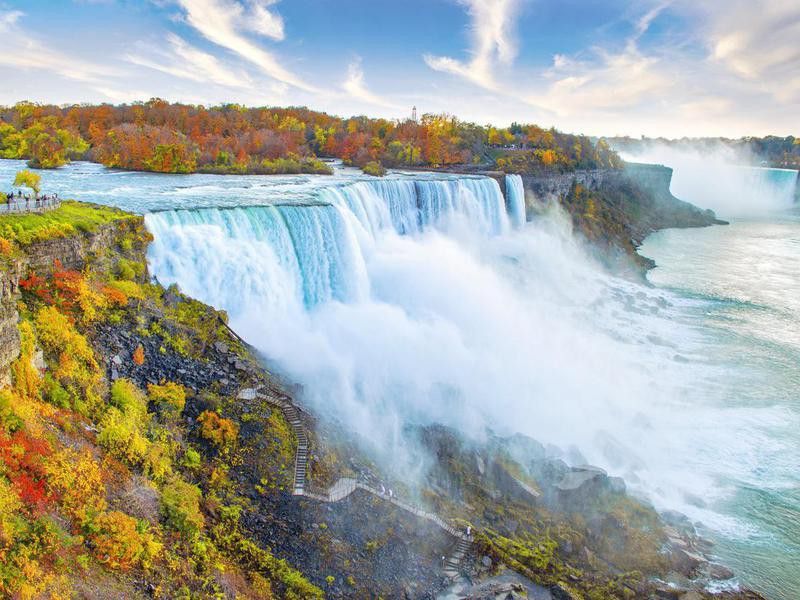 Niagara Falls in autumn Canadian side
