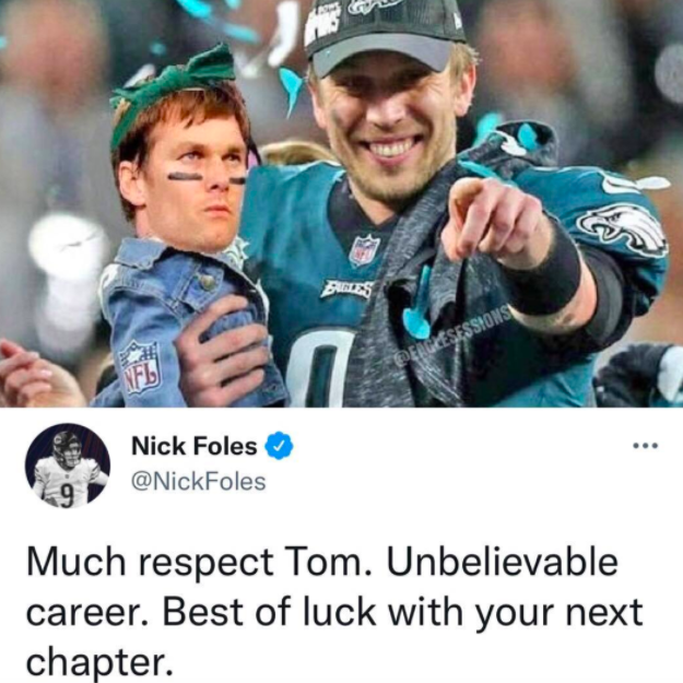 Nick Foles, Tom Brady meme