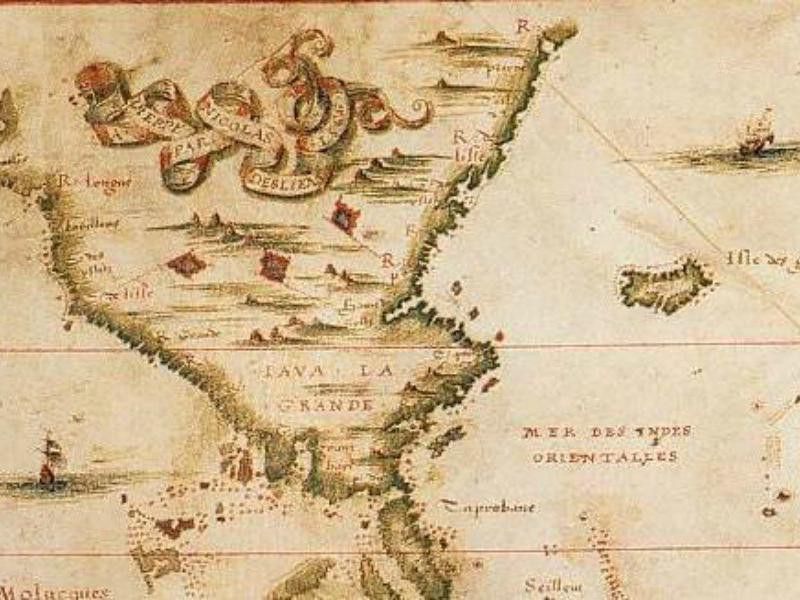 Nicolas Desliens 1566 map