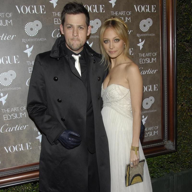 Nicole Richie and Joel Madden at an event
