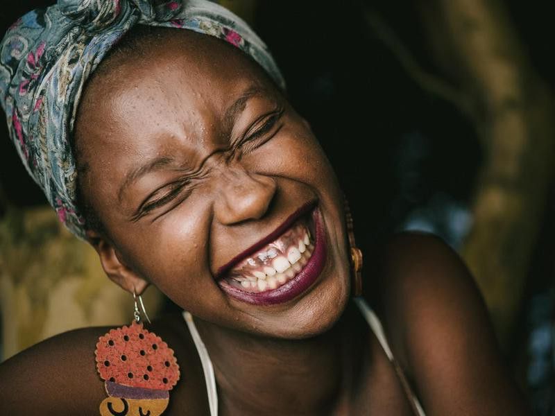 Nigerian woman smiling