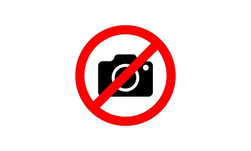 No photos allowed