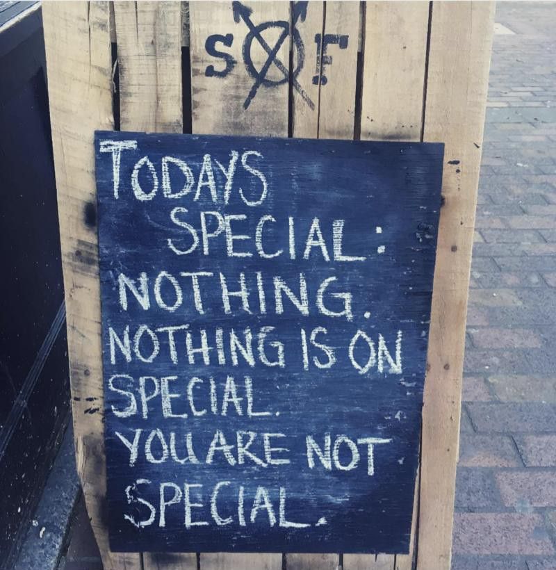 No specials