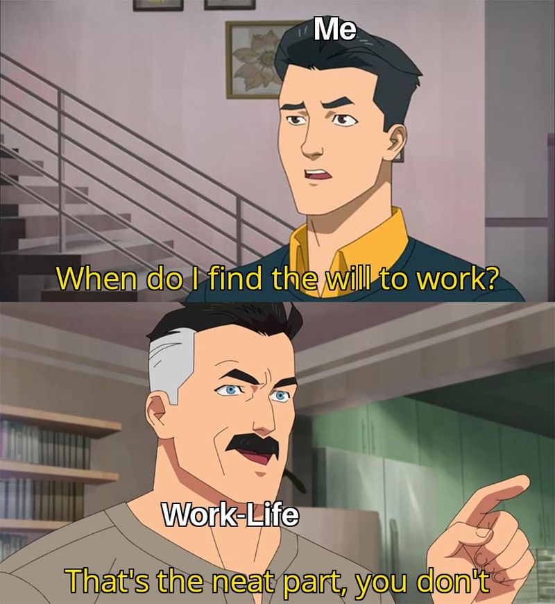 no will to work