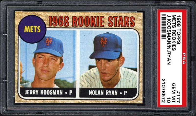 Nolan Ryan and Jerry Koosman 1968 Topps Card