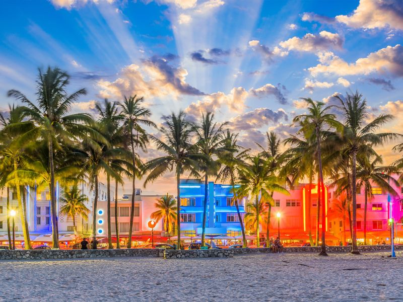 Ocean Drive in Miami, Florida