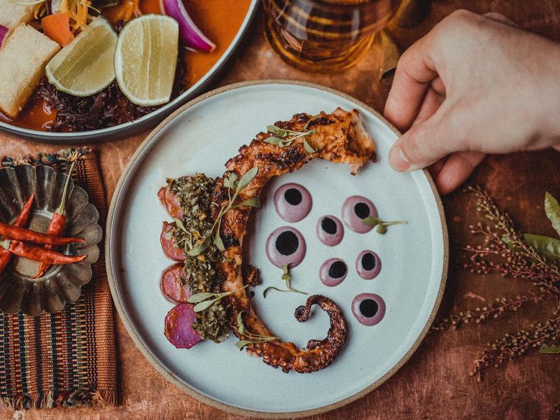 Octopus Dish at Andina Restaurant