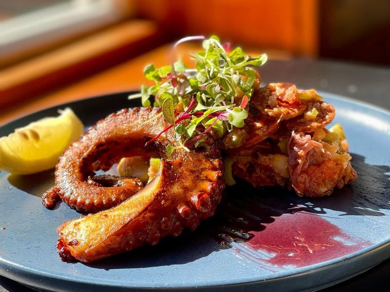 Octopus Dish at Los Andes