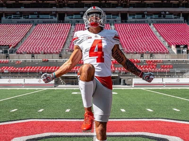 Ohio State wide receiver Julian Fleming