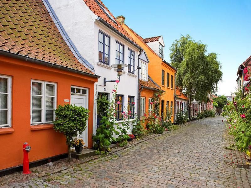 Old Danish houses in Denmark