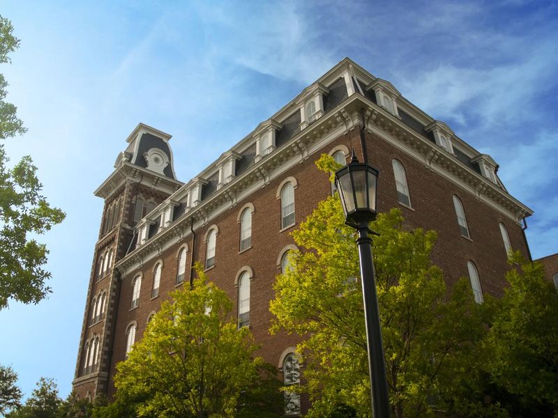 Old Main on the University of Arkansas college campus
