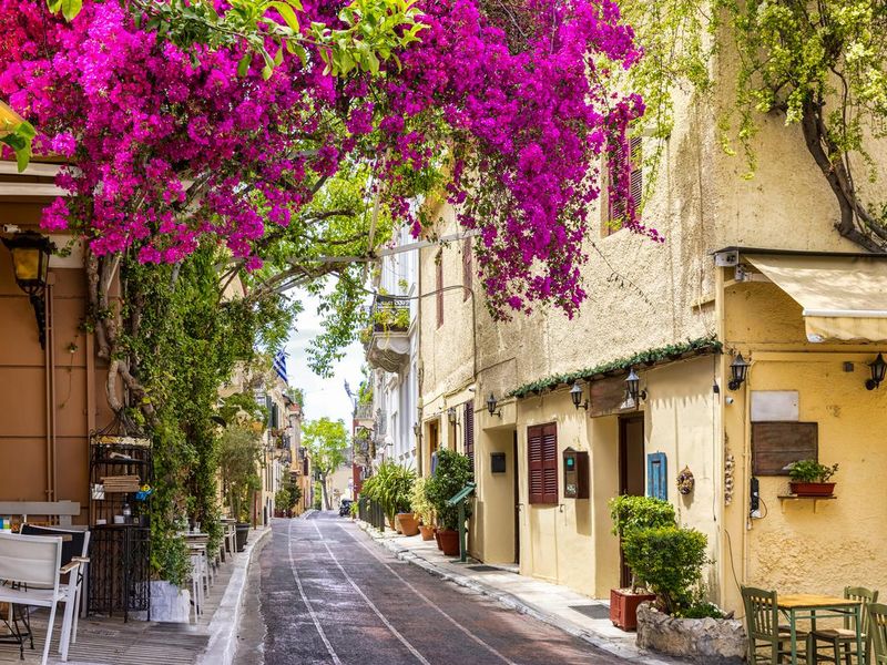 Old town Plaka of Athens, Greece