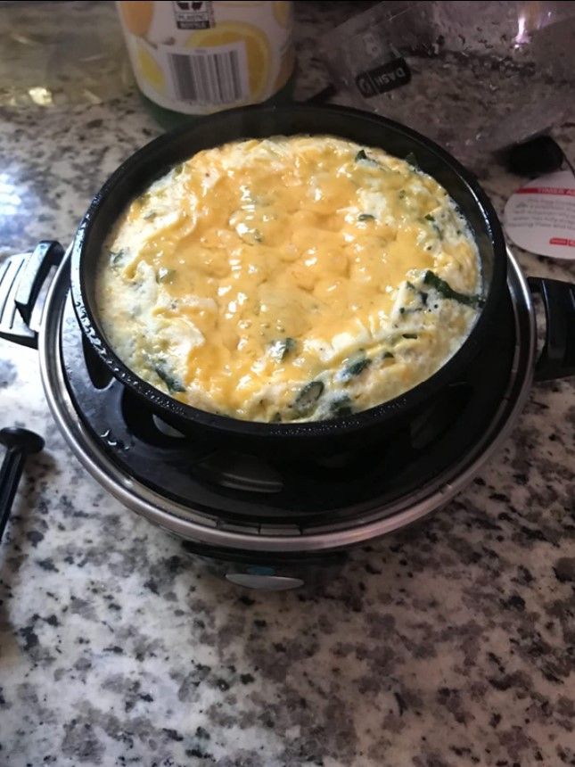 Omelette in an egg cooker