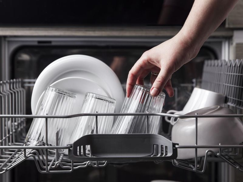 Open dishwasher