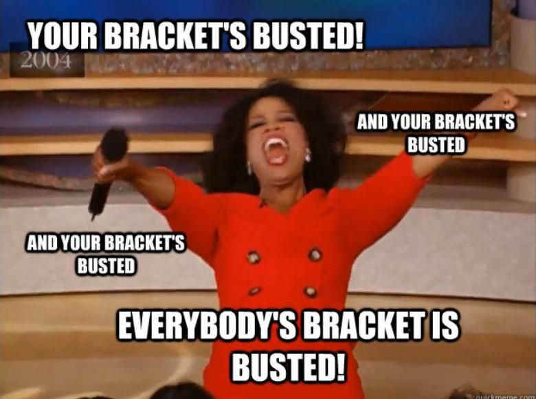 Oprah Winfrey busted bracket meme