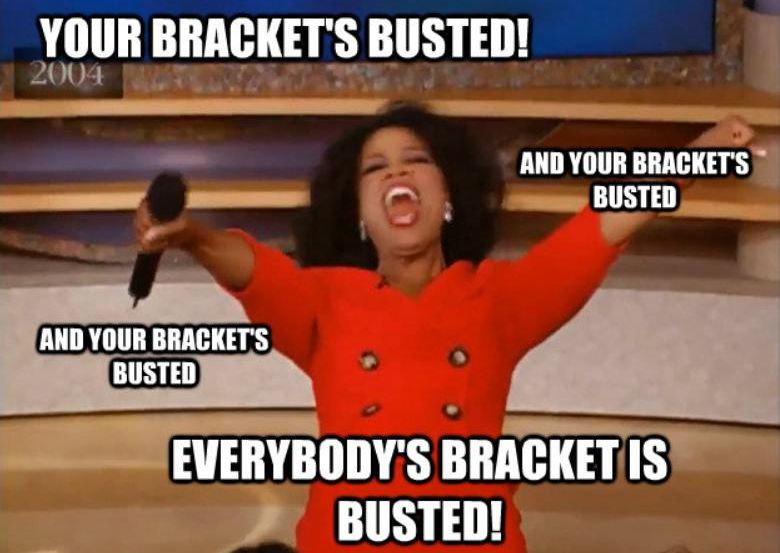 Oprah Winfrey busted bracket meme