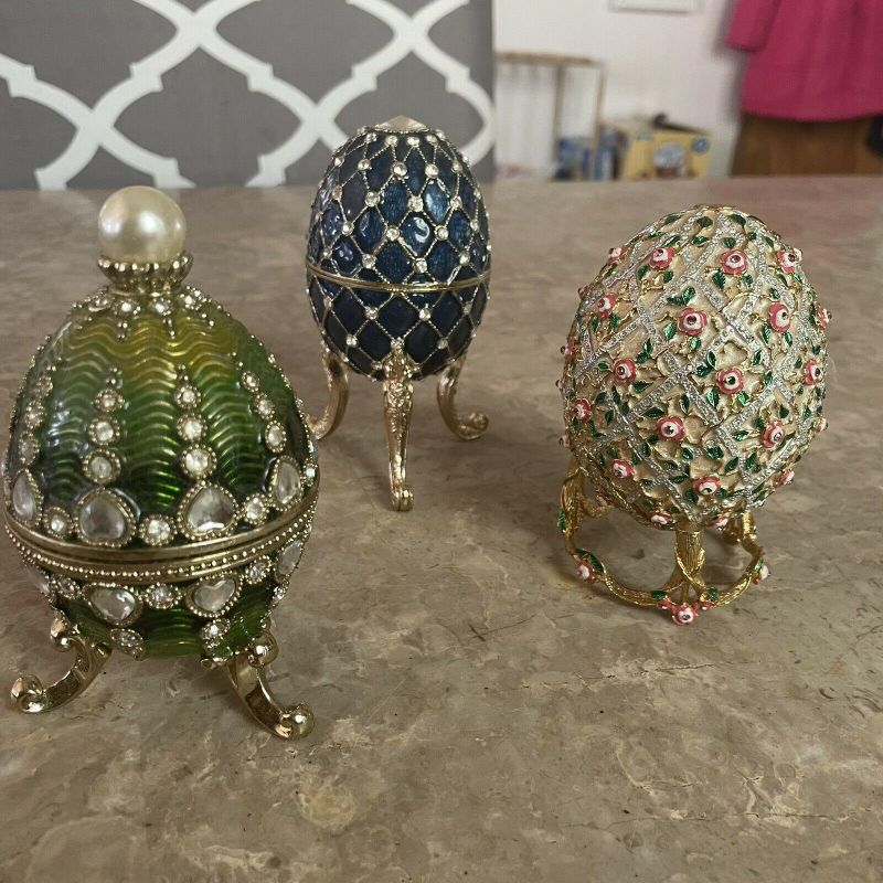 Ornate Vintage Egg Ornaments