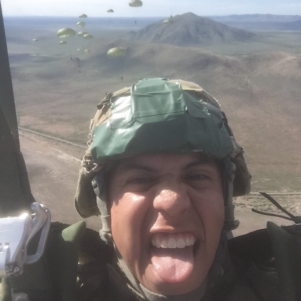 Paratrooper selfie