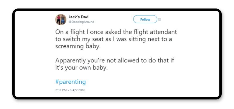 Parenting on a plane