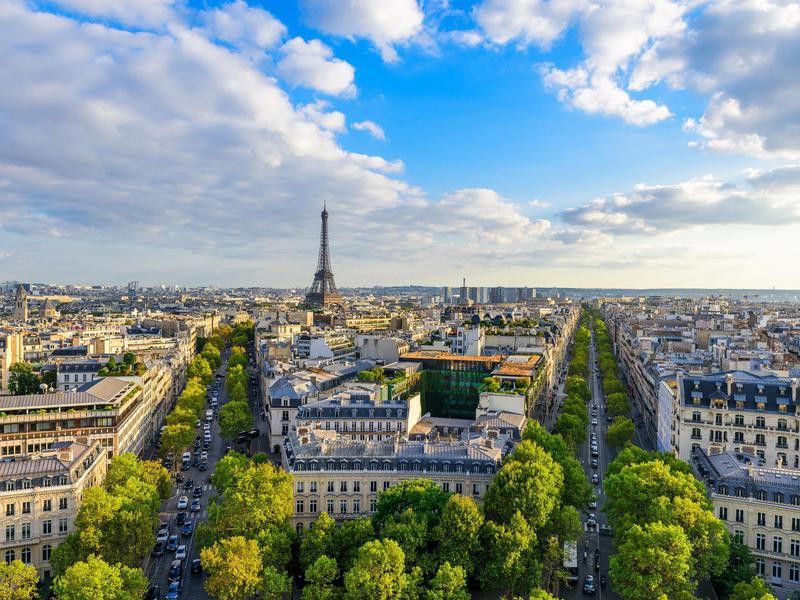 Paris from the Arc de Triumph