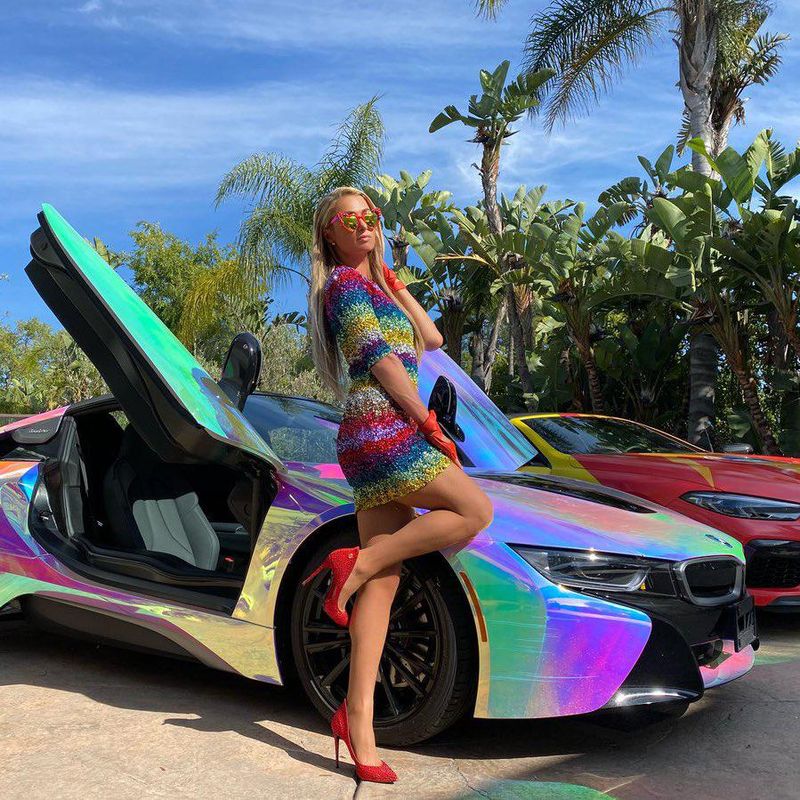 Paris Hilton's holographic car