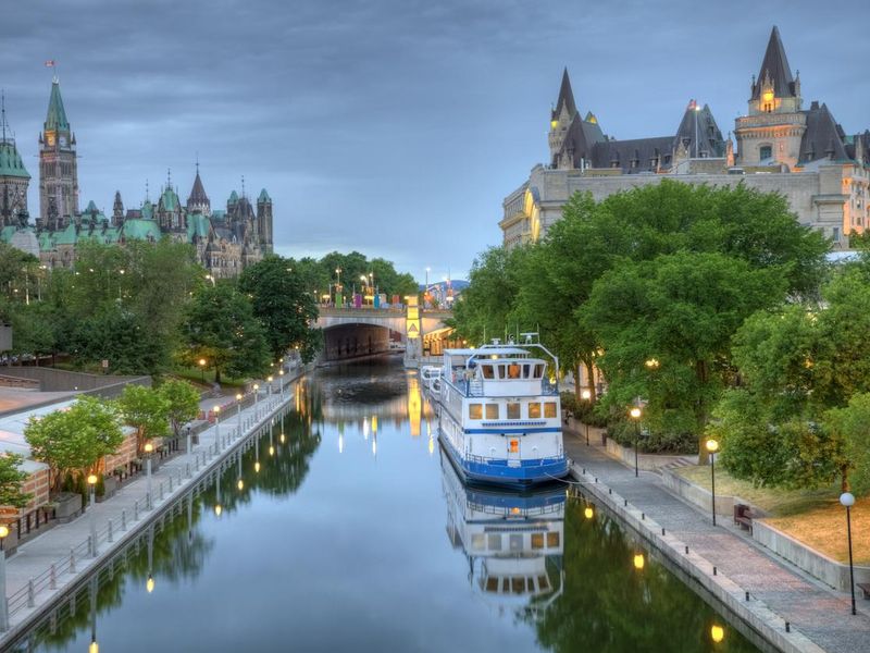 Parliament Hill on the Rideau Canal, Ottawa