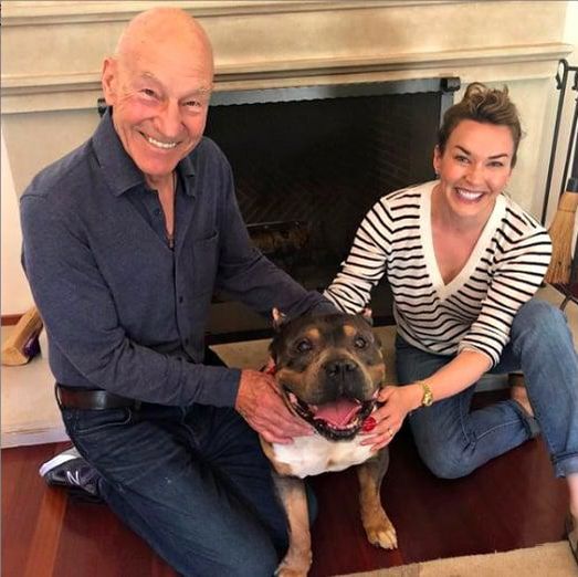 Patrick Stewart and family