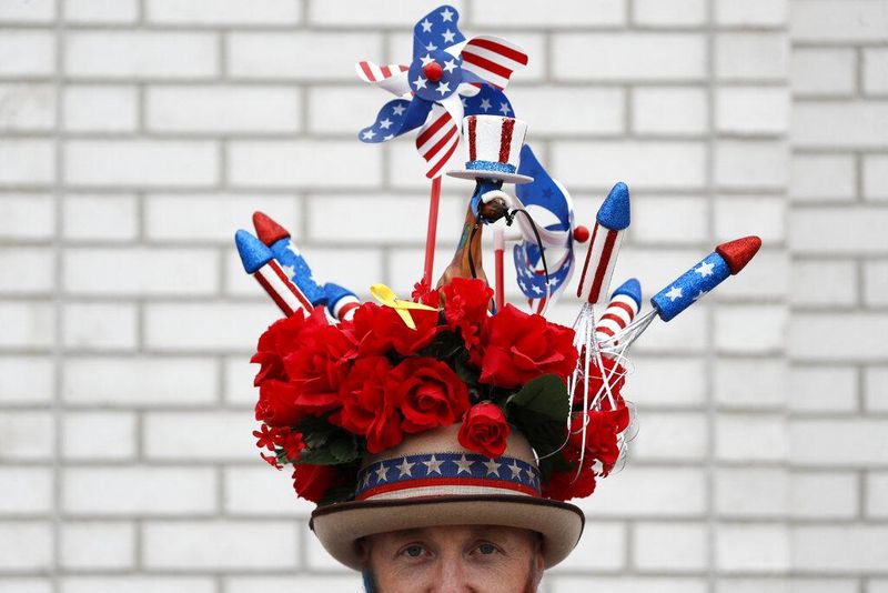 Patriotic Kentucky Derby hat