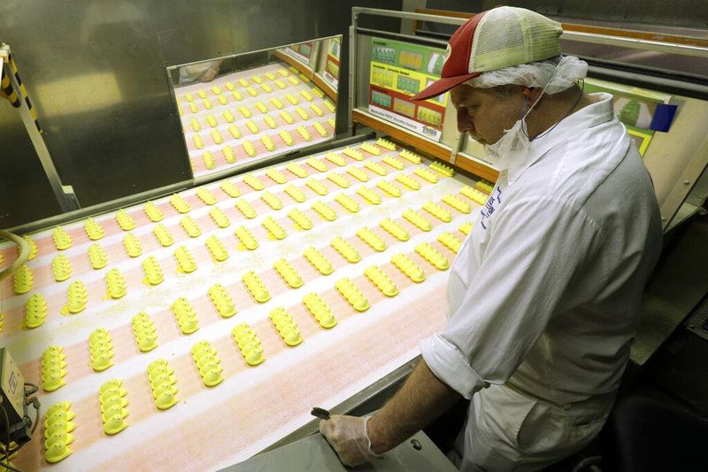 Peeps in the factory