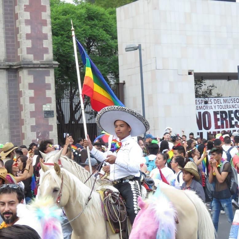People at the Pride Parade in Mexico City