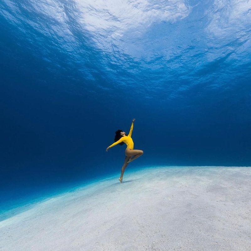 Person Dancing Underwater