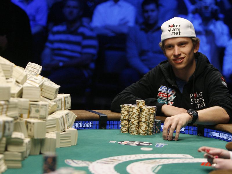 Peter Eastgate of Denmark competes in 2008 World Series of Poker championship in Las Vegas