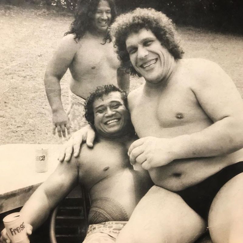 Peter Maivia and Andre the Giant