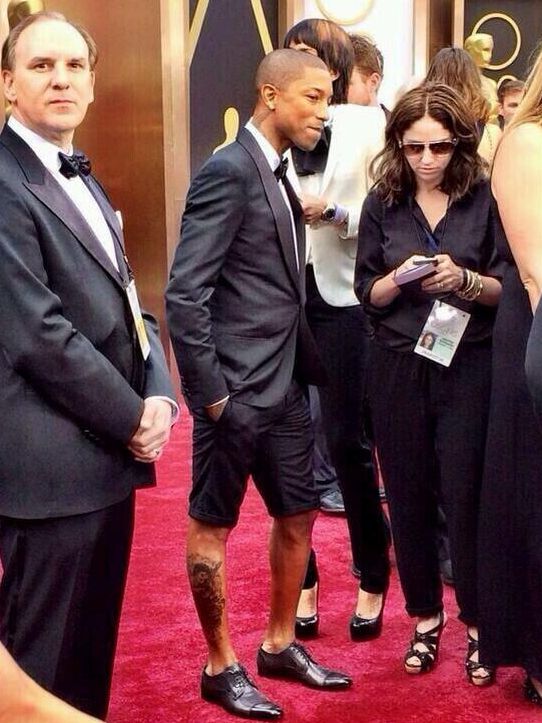 Pharrell Williams on the red carpet