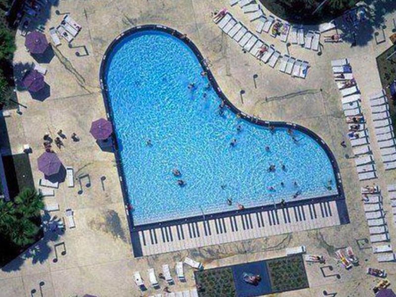 Piano pool at Disney's All-Star Music Resort