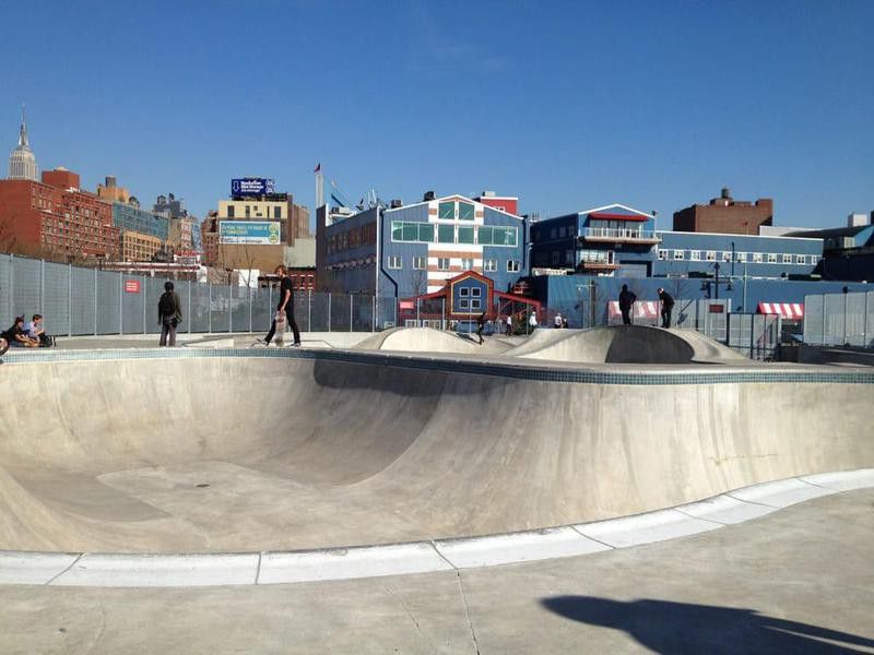 Pier 62 Skatepark in New York, New York