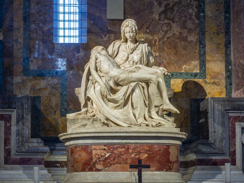 Pieta in St. Peter's basilica by Michelangelo, Vatican