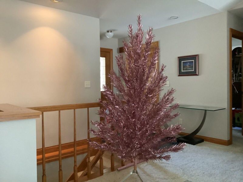 Pink aluminum tree