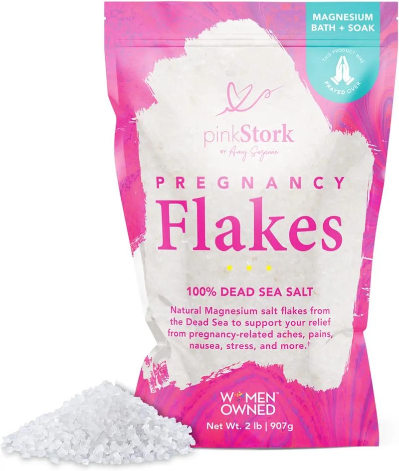 Pink Stork Pregnancy Flakes
