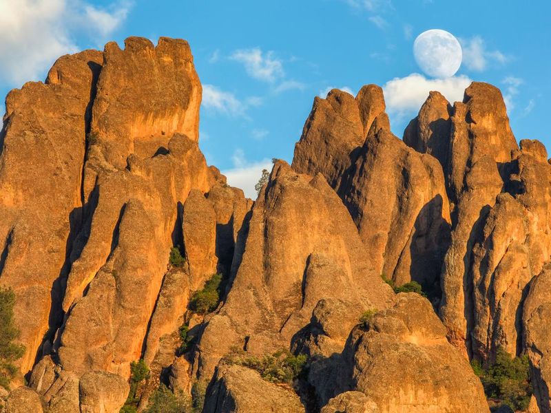 Pinnacles National Park Moon Rise