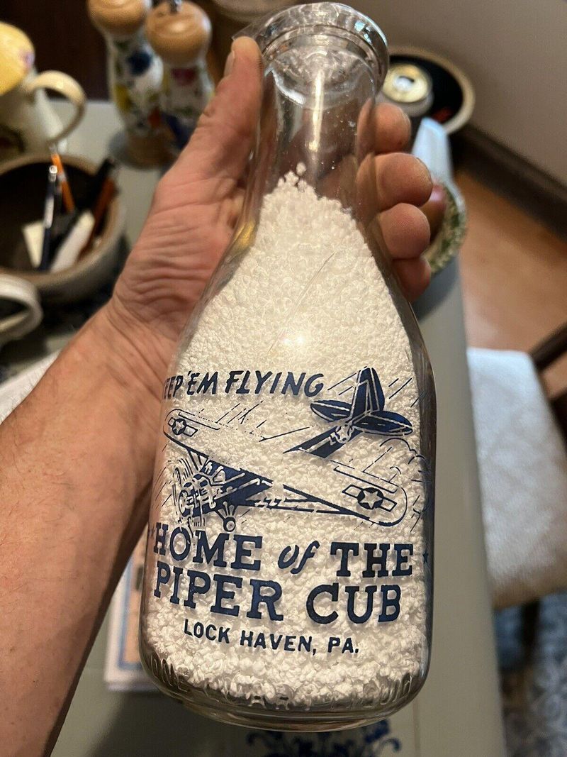 Piper Cub milk bottle