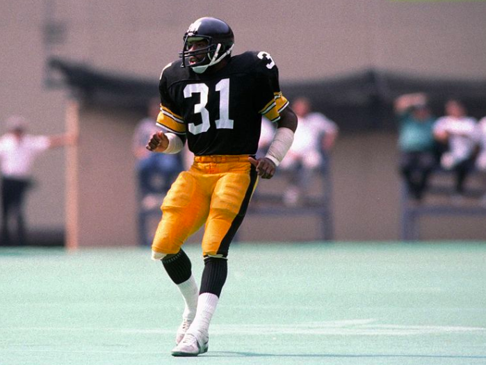Pittsburgh Steelers safety Donnie Shell in action