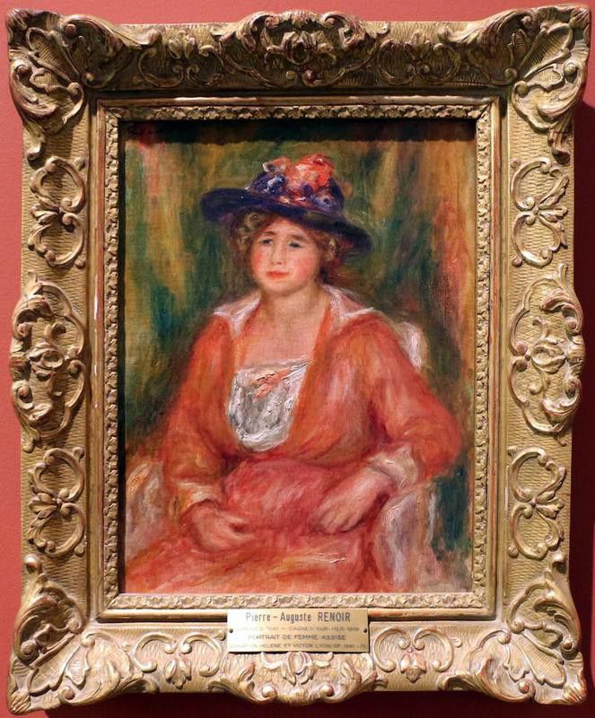 Portrait of a Seated Woman, Pierre Auguste Renoir